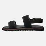 Dorfu Black Back Strap Sandals