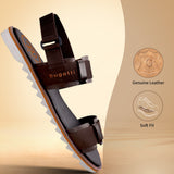 bugatti Dorfu Dark Brown  Premium Leather Comfort Back Strap