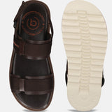 bugatti Dark Brown Back Strap Sandals