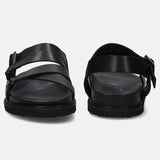 Fermo Black Back Strap Sandals