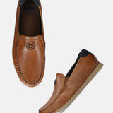 Bugatti Clipperton Cognac Premium Leather Comfort Slip-On Casual