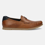 Bugatti Clipperton Cognac Premium Leather Comfort Slip-On Casual