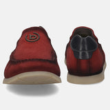 bugatti Red Suede Loafers