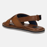 bugatti Cognac Premium Leather Sandals