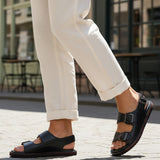 bugatti Cobie black  Premium Leather Comfort Back Strap