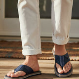 bugatti Cobie dark blue Comfort Thong Sandals
