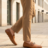 bugatti Olexa Cognac  Premium Leather Comfort Slip-Ons Casual