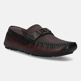 bugatti Red Premium Leather Slip On