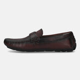 bugatti Red Premium Leather Slip On