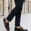 bugatti Olexa Red Premium Leather Comfort Slip-Ons Casual on street 