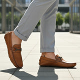 bugatti Olexa cognac  Premium Leather Comfort Slip-Ons Casual