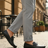 bugatti Olexa dark green  Premium Leather Comfort Slip-Ons Casual