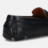 Bugatti Olexa Dark Blue Premium Leather Drivers Slip-On Casual