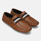Bugatti Olexa Cognac Premium Leather Drivers Slip-On Casual