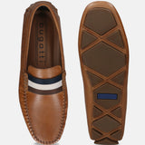 Bugatti Olexa Cognac Premium Leather Drivers Slip-On Casual