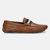 Bugatti Olexa Cognac Premium Leather Drivers Slip-On Casual