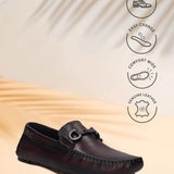 Bugatti Olexa Red Premium  Leather Comfort  Drivers Slip-On Casual