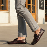 Bugatti Olexa Red Premium  Leather Comfort  Drivers Slip-On Casual
