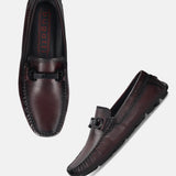 Bugatti Olexa Red Premium  Leather Comfort  Drivers Slip-On Casual