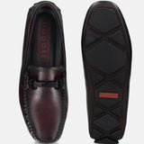 Bugatti Olexa Red Premium  Leather Comfort  Drivers Slip-On Casual