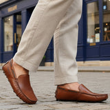 bugatti Manfield cognac  Premium Leather Comfort Slip-Ons Casual