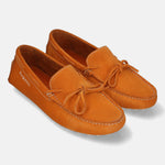 Men's Bugatti drivers red leather shoes with a round toe and apron toe , a tpr outsole.