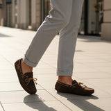 Bugatti Manfield Brown Premium Leather Drivers Slip-On Casual