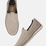 Bugatti Bruno Beige Premium Leather Comfort Slip-On Casual