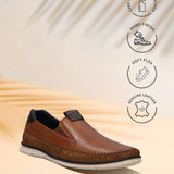 Bugatti Bruno Cognac Premium Leather Comfort Slip-On Casual