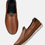 Bugatti Bruno Cognac Premium Leather Comfort Slip-On Casual