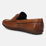 bugatti Cognac Premium Leather  Slip On