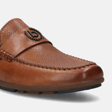 bugatti Cognac Premium Leather  Slip On