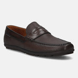 bugatti Dark Brown Premium Leather Slip On