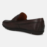 bugatti Dark Brown Premium Leather Slip On