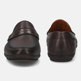 bugatti Dark Brown Premium Leather Slip On