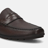 bugatti Dark Brown Premium Leather Slip On