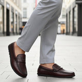 bugatti Linex mid-brown  Premium Leather Comfort Slip-Ons Casual