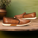 bugatti Stowe Light Brown  Premium Leather Comfort Sneakers