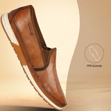 bugatti Stowe Light Brown  Premium Leather Comfort Sneakers