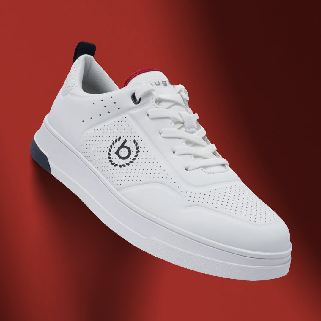bugatti Franc White Comfort Sneakers – bugatti Shoes India