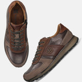 Bugatti Ivo Grey Premium Leather Comfort Sneakers