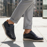 bugatti Sprinter dark blue  Premium Leather Comfort Sneakers