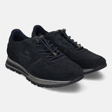 bugatti Dark Blue Suede Sneakers