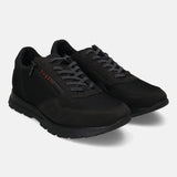 Philip Black Leather  Sneakers
