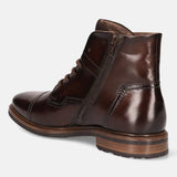 Marcello Eco Dark Brown Leather Ankle Boots