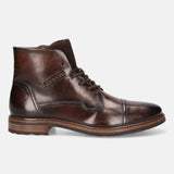 Marcello Eco Dark Brown Leather Ankle Boots