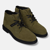 Bugatti Abel Evo Dark Green Premium Leather Comfort Casual Boots