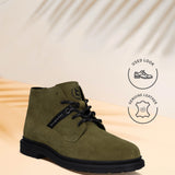 Bugatti Abel Evo Dark Green Premium Leather Comfort Casual Boots