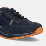 bugatti Dark Blue Suede Sneakers