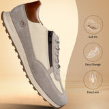 bugatti Cirino Sand  Premium Leather Comfort Mid Top Sneakers